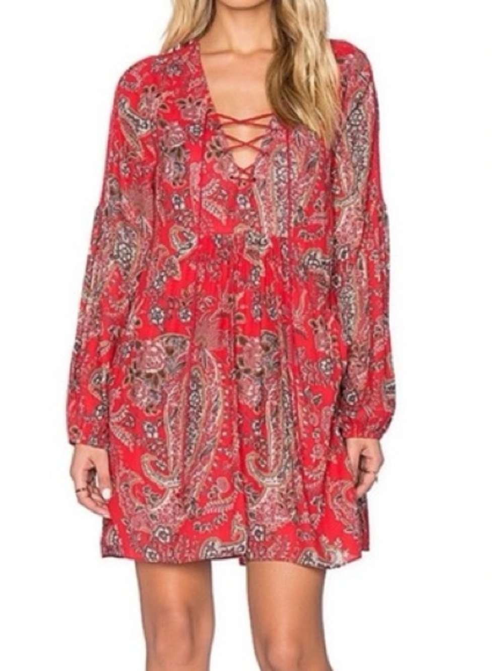 Free People Rain or Shine Mini Shift Dress